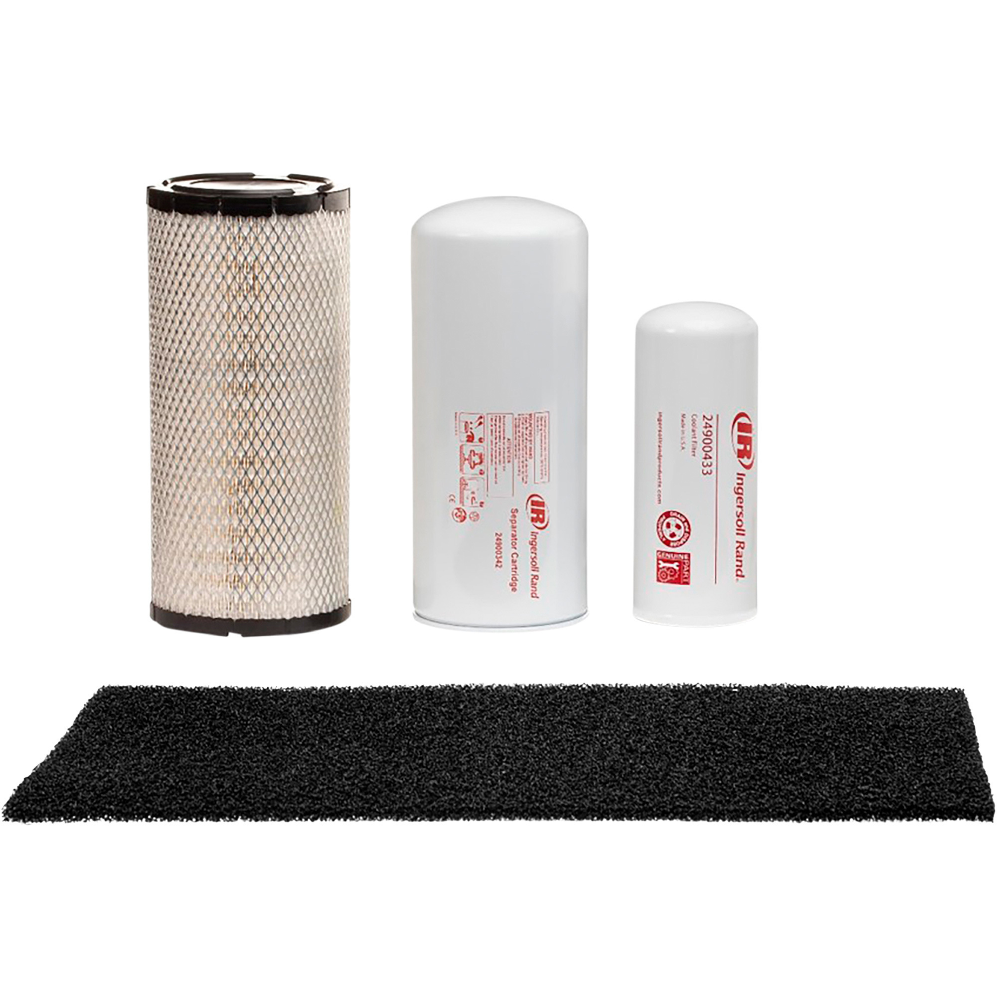 Ingersoll Rand OEM Filters-Only Maintenance Kit, For R Series 11-22kW Oil-Flooded Rotary Screw Air Compressor, Model# 47649197001
